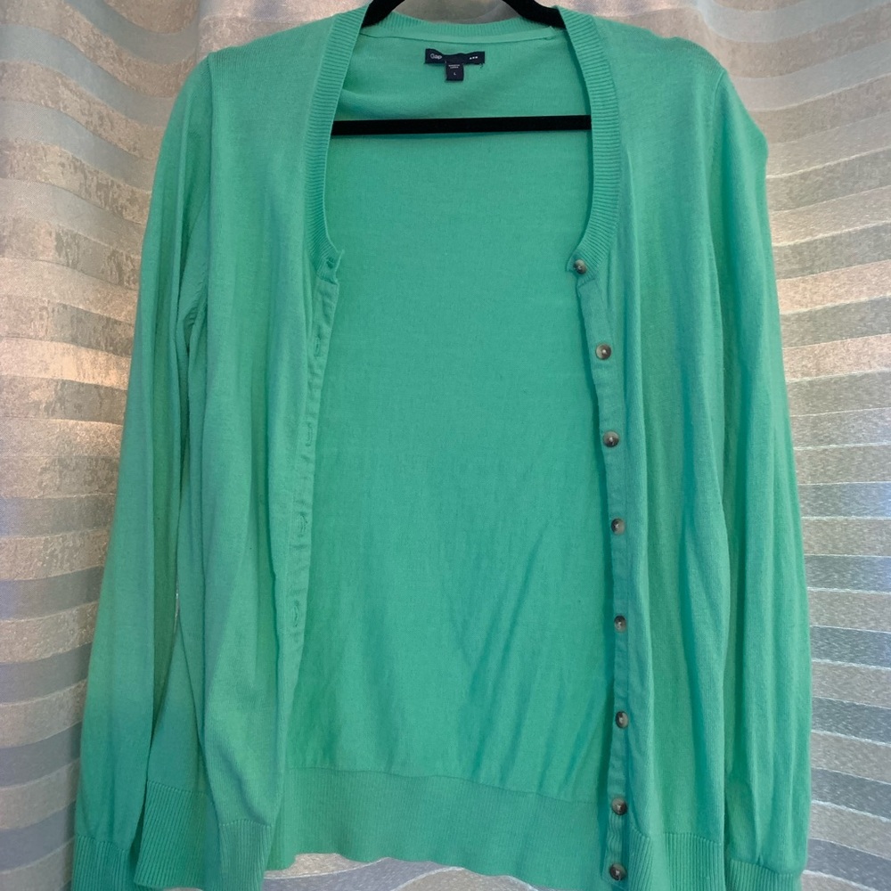 GAP Teal Cardigan